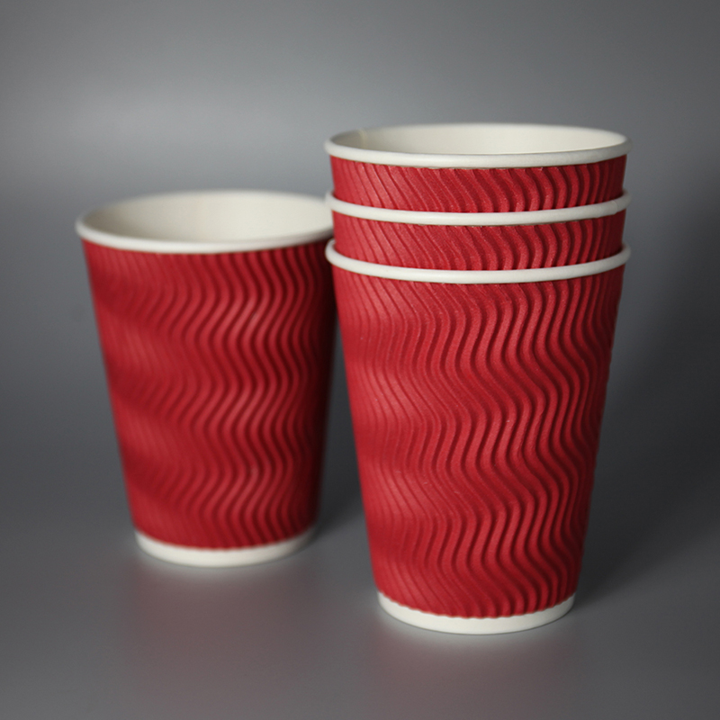 8oz 12oz 16oz personalizate de design hârtie cupe de hârtie imprimate de unică folosință hârtie dublă de cafea cupe de cafea